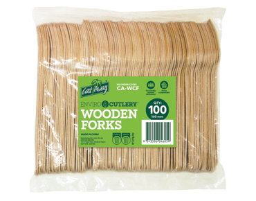 Envirocutlery Wooden Forks 160 mm