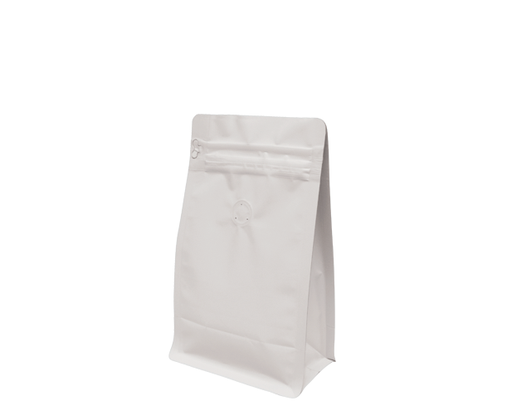 250g Box Bottom Coffee Bag | White kraft