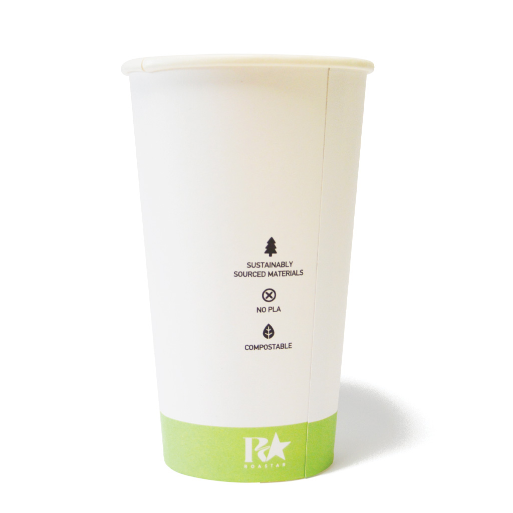 16oz (90mm) Single Wall Coffee Cup | Pastel Green