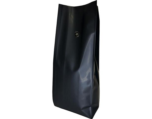 1kg Side Gusset Coffee Bag | Matte Black | PrimeVent | Open Top | K-Seal