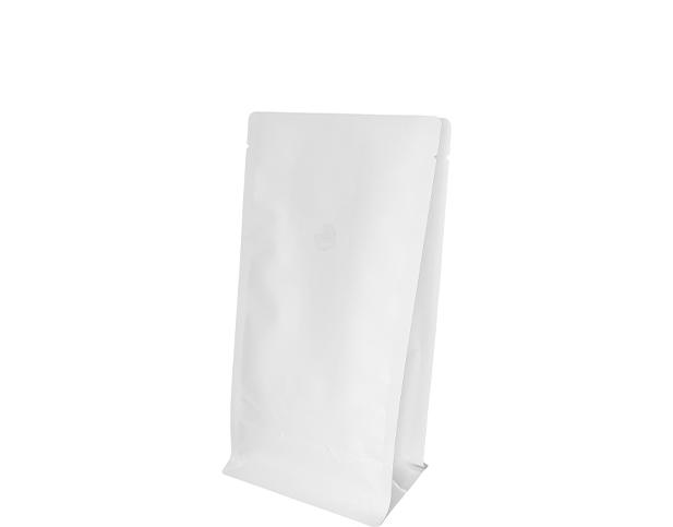 500g Box Bottom Coffee Bag | White Kraft | PrimeVent | Open Top