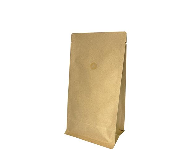 500g Box Bottom Coffee Bag | Brown Kraft | PrimeVent | Open Top