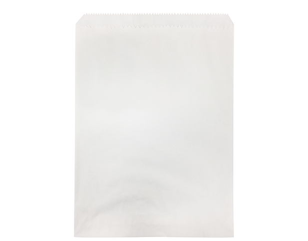 #2 Long Greaseproof Lined Paper Bag | White