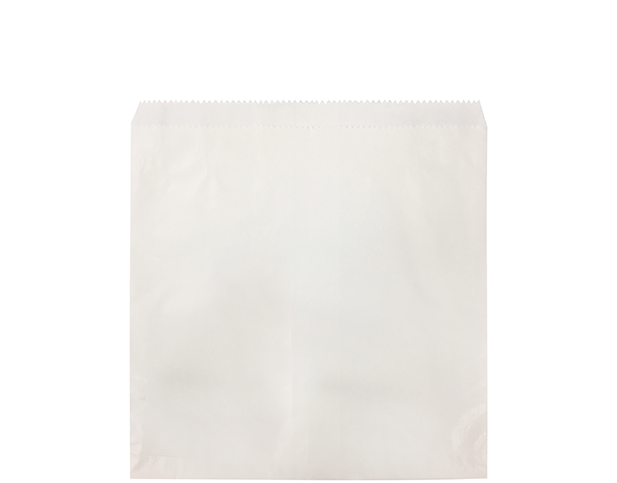 #2 Square Greaseproof Lined Paper Bag | White