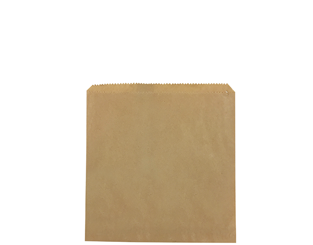 Flat Paper Bags #2 Square 210x200mm Brown
