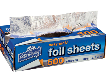 Easy-Pick® Heavy Duty Cut Aluminium Foil Sheets (Large)