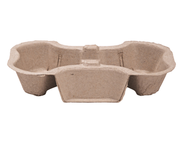 Enviroboard® 2 Cup Carry Tray | 8 - 24 oz cups