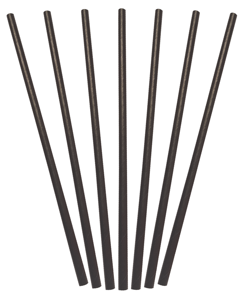 Regular Paper Straw | Black
