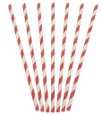 Regular Paper Straw | Red & White Striped