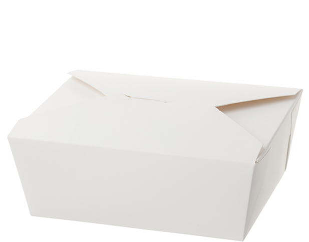 Medium Rectangular Meal Pail | White