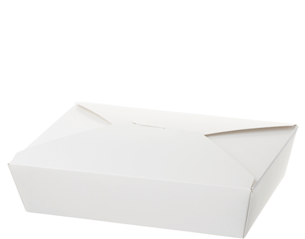 Large Rectangular Meal Pail | White