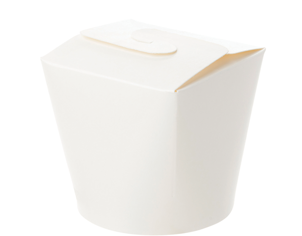 26oz Round Food Pail with Handle | White