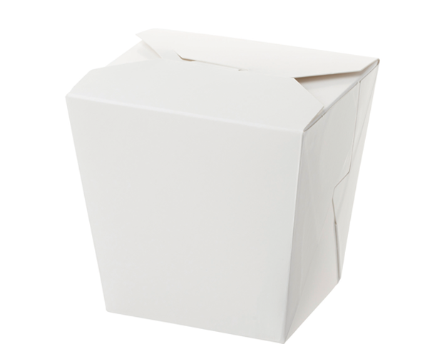 26oz Rectangular Food Pail - No Handle | White