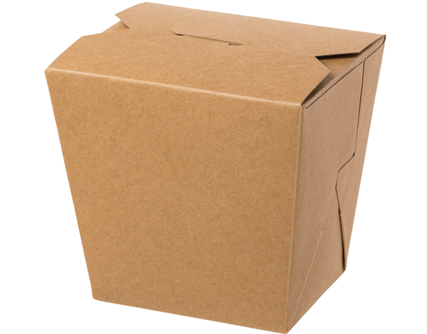 32oz Rectangular Food Pail - No Handle | Brown