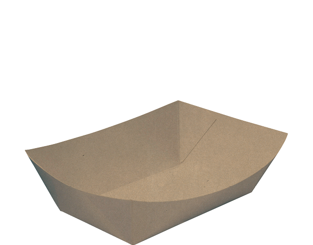 Medium Food Tray #3 | Brown kraft