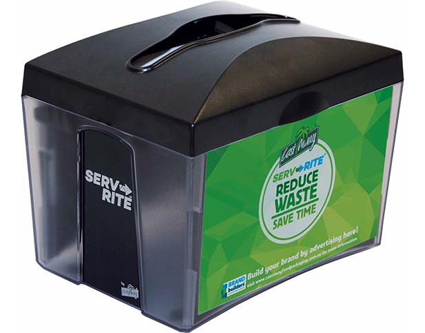 Serv-Rite® Black Napkin Dispenser