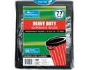 Heavy Duty Garbage Bags 70-77L Black