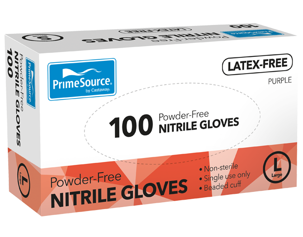 Nitrile Gloves Large Purple