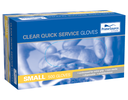 Quick Service Gloves Small Clear