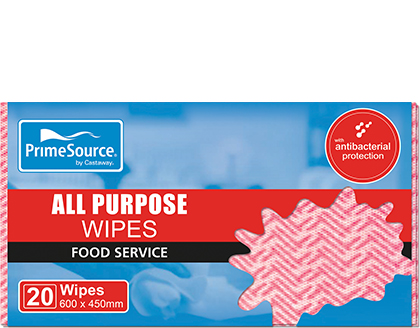 All Purpose Wipes Packs 600x450mm Red