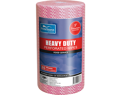 Heavy Duty Wipes Rolls 530x300mm Red