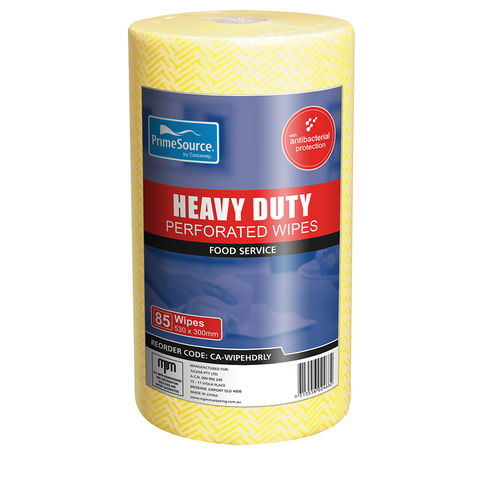 Heavy Duty Foodservice Wipes | Yellow