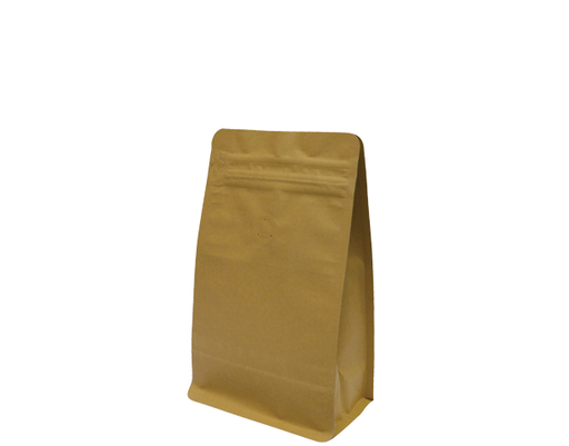 [CA-CBB250-BRN] 250g Box Bottom Coffee Bag | Brown kraft