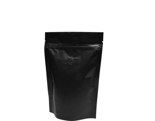 [CA-CBSU250-BLK] 250g Stand-Up Coffee Pouch | Matte black