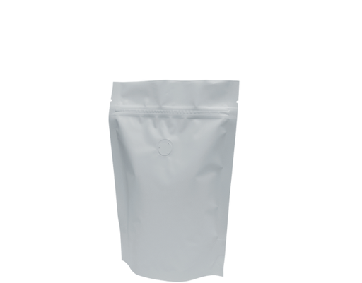 [CA-CBSU250-WHT] 250g Stand-Up Coffee Pouch | Matte white