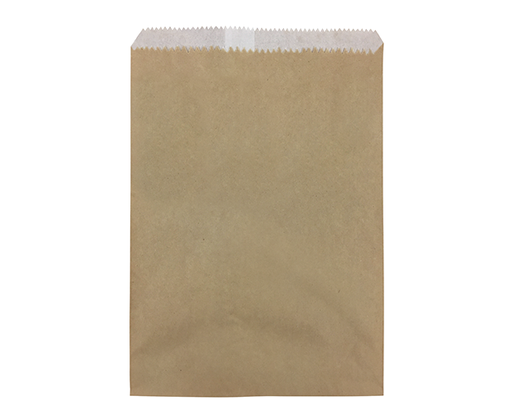 [PB-2LGPL-BRN] #2 Long Greaseproof Lined Paper Bag | Brown