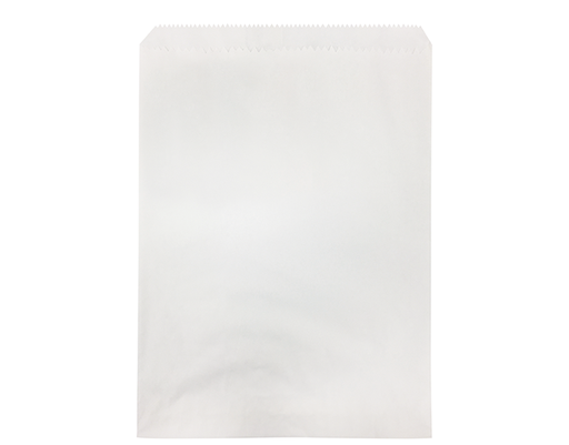 [PB-2LGPL-WHT] #2 Long Greaseproof Lined Paper Bag | White