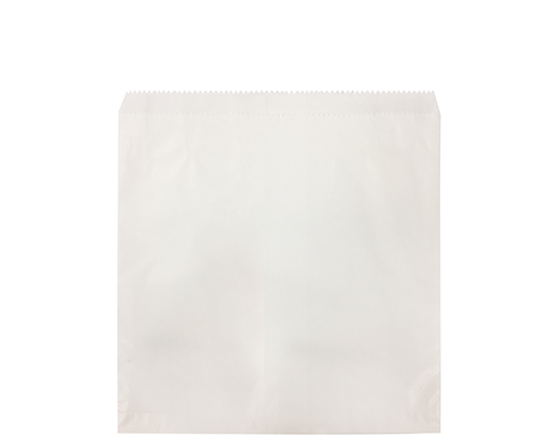 [PB-2SQGPL-WHT] #2 Square Greaseproof Lined Paper Bag | White