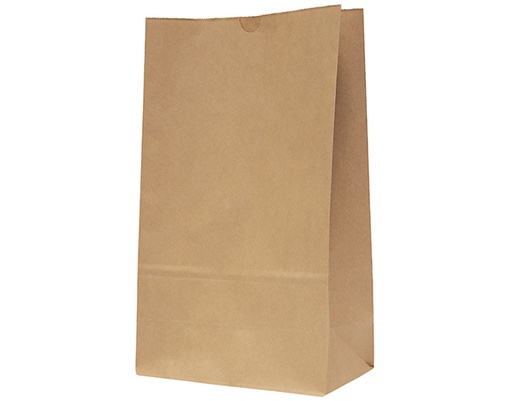 [CA-SOSB-16] #16 SOS Paper Bags 390x240+120mm Brown Kraft