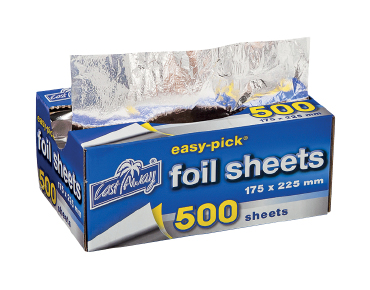[CA-FS-SML] Easy-Pick® Heavy Duty Cut Aluminium Foil Sheets (Small)