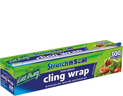 [CA-CW300RT] Food Service Cling Wrap ZipSafe Dispenser | 33cm x 300m