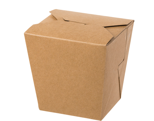 [CA-FP26NH-BRN] 26oz Rectangular Food Pail - No Handle | Brown