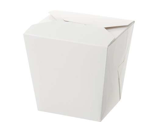 [CA-FP26NH-WHT] 26oz Rectangular Food Pail - No Handle | White