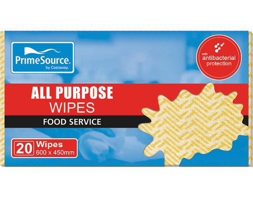 [CA-WIPEAPY] All Purpose Wipes Packs 600x450mm Yellow